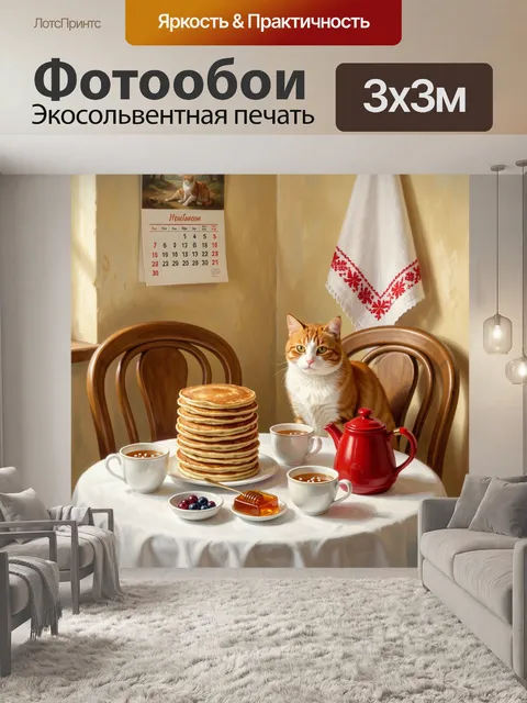 Фотообои Картина в стиле реалистичной живописи с мягким светом