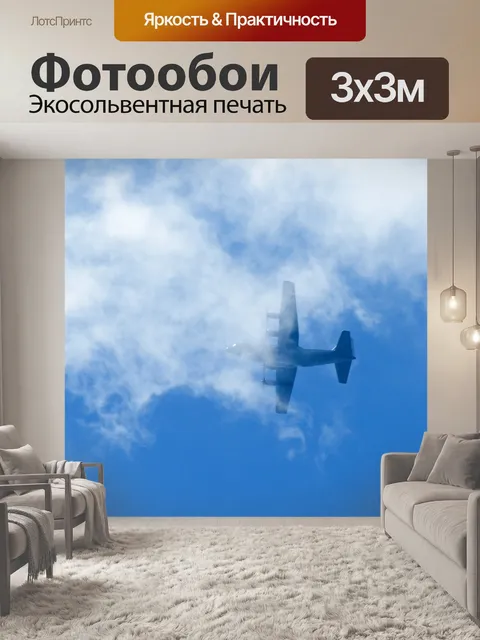 Фотообои грузовой самолет hercules c-130