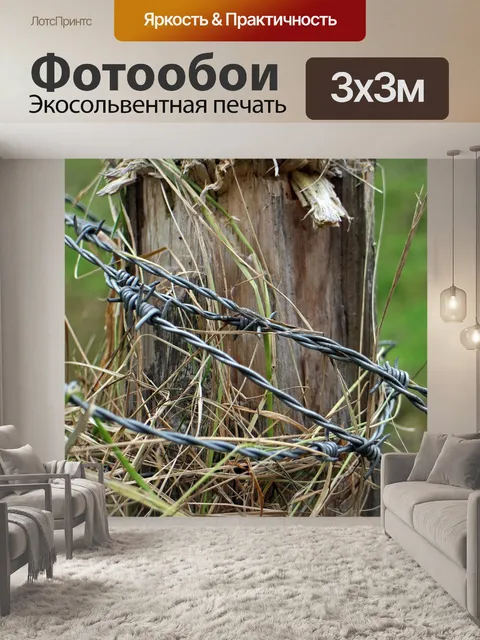 Фотообои Колючая проволока