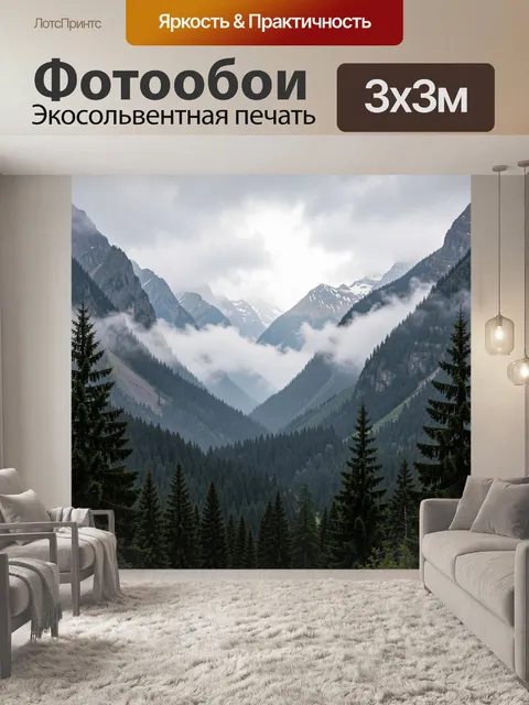 300 × 300 см · Экосольвентная печать