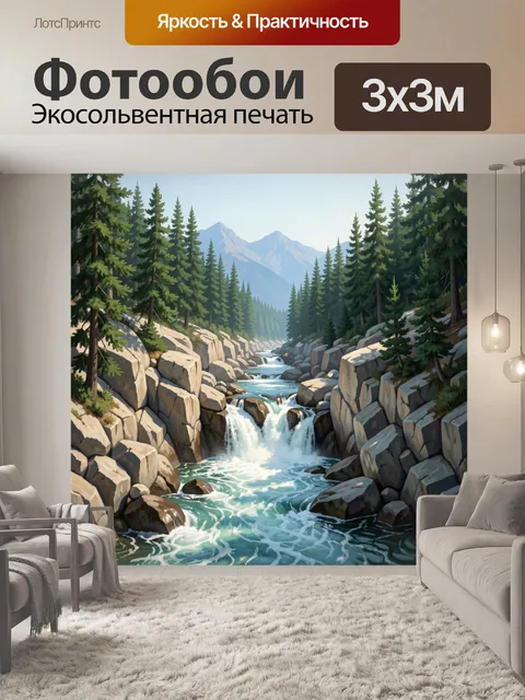 300 × 300 см · Экосольвентная печать