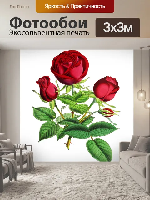 Фотообои Клипарт цветок старинное искусство