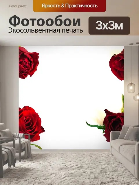 Фотообои Роза - фон