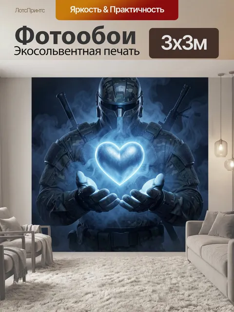 300 × 300 см · Экосольвентная печать
