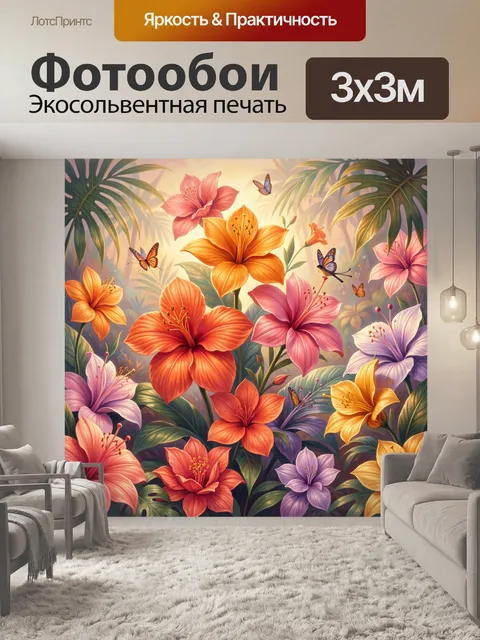 300 × 300 см · Экосольвентная печать