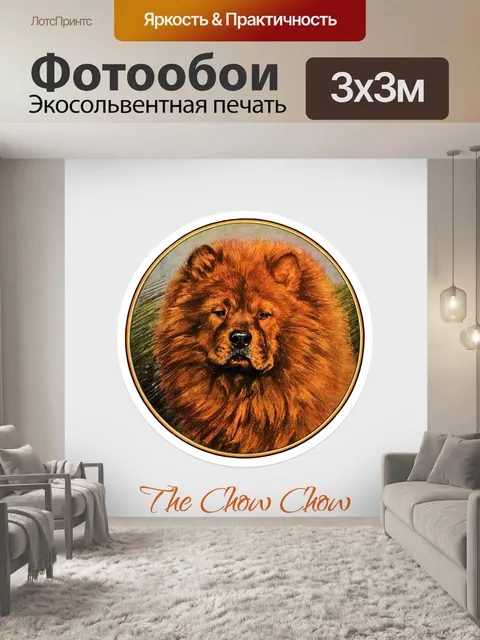 Фотообои Чау-чау Дог Винтаж
