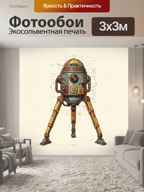 300 × 300 см · Экосольвентная печать