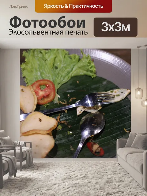 Фотообои Грязная тарелка