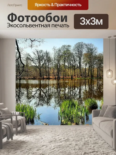 Фотообои Лесное озеро