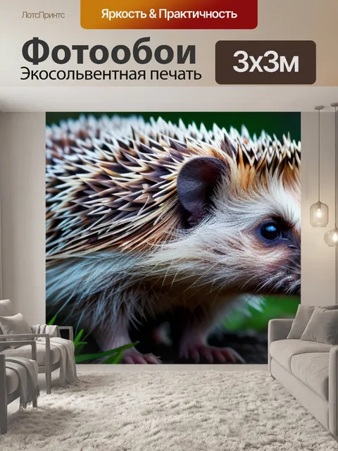 Фотообои с ежиком крутой