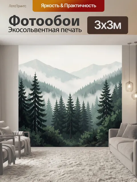 300 × 300 см · Экосольвентная печать