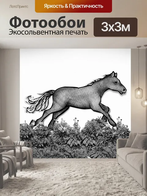 Фотообои Запуск лошади