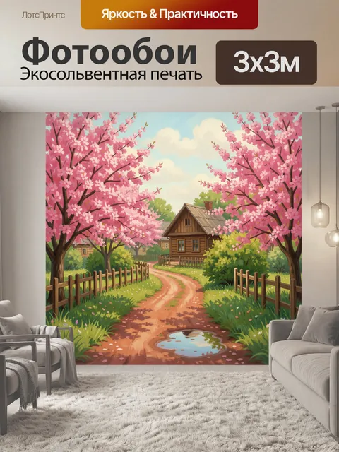 300 × 300 см · Экосольвентная печать