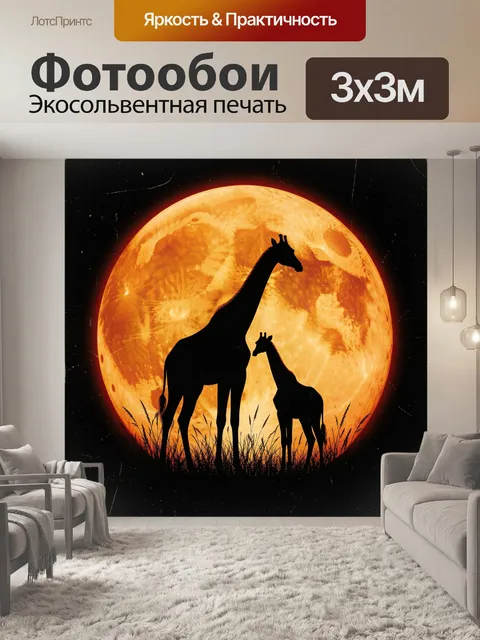 300 × 300 см · Экосольвентная печать