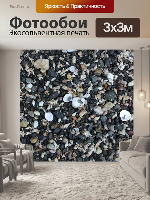 Фотообои камешки и ракушки