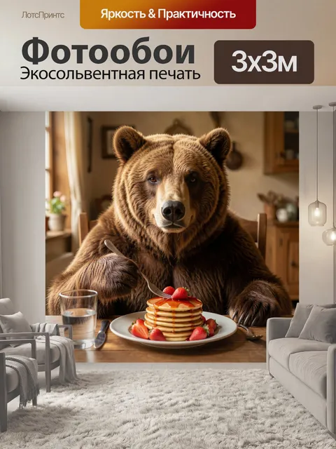 300 × 300 см · Экосольвентная печать