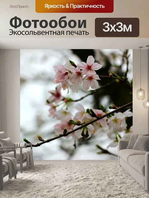 Фотообои Цветение персика