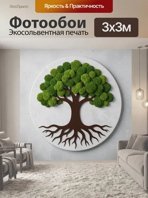 300 × 300 см · Экосольвентная печать