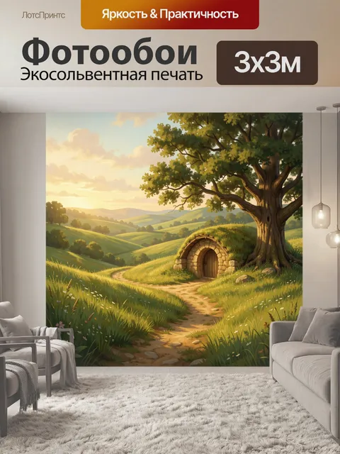 300 × 300 см · Экосольвентная печать