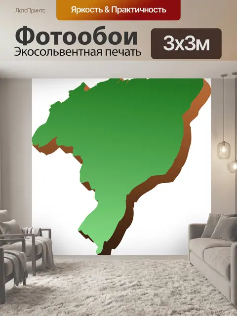 Фотообои Карта бразилии