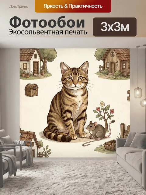 300 × 300 см · Экосольвентная печать