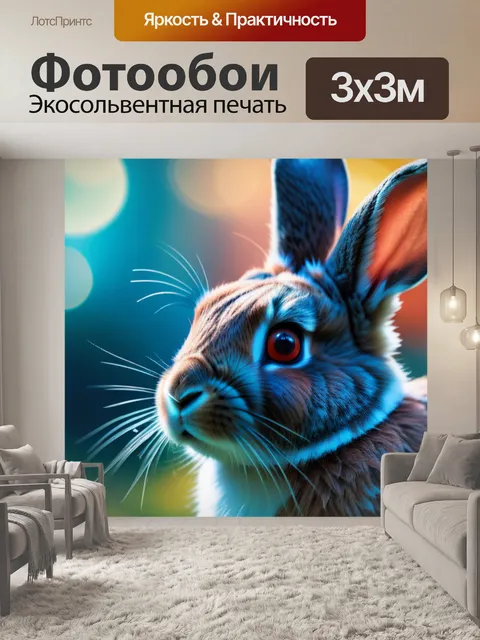 Фотообои с кроликом