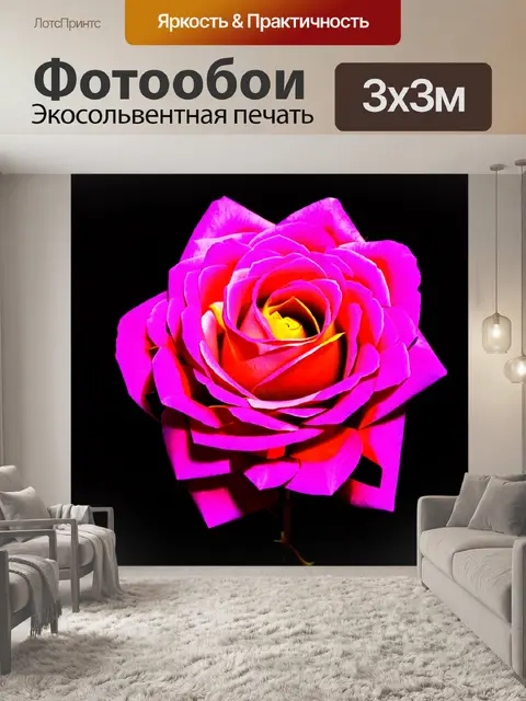 Фотообои розы в стиле кубизм