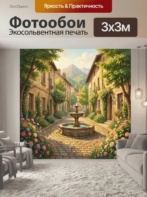 300 × 300 см · Экосольвентная печать