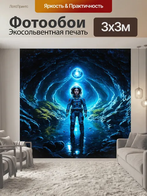 Фотообои в глубинах земной коры, алия гуртов, подземный космонавт, находит загадочные сферы, содержащие в себе свет