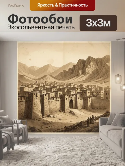 Фотообои Древний город у горной крепости