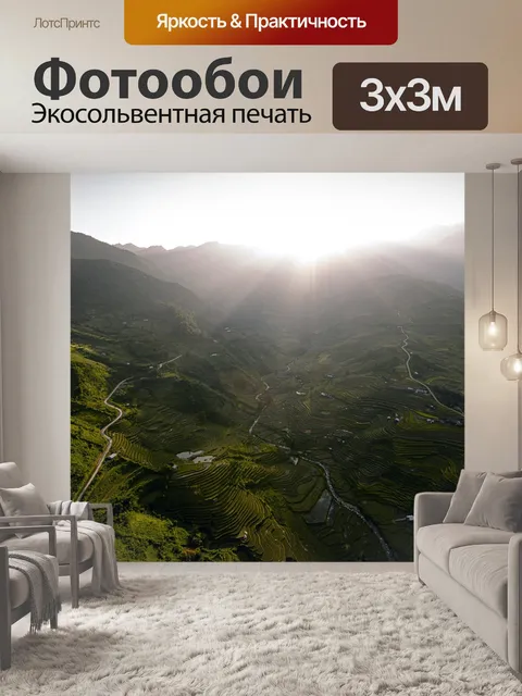 Фотообои Террасные поля