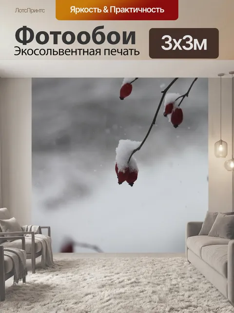 Фотообои Снег