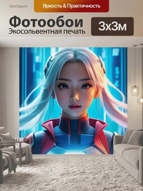 Фотообои с аниме смешной