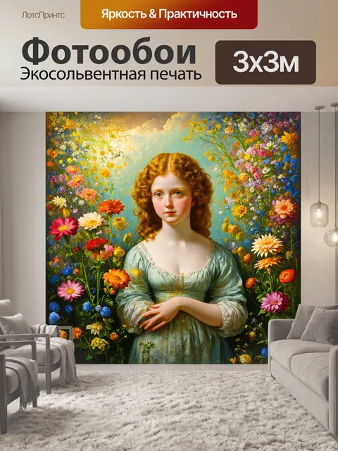 Фотообои цветы в стиле данте габриэль россетти