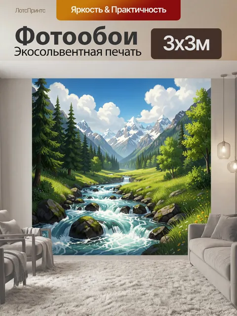 300 × 300 см · Экосольвентная печать