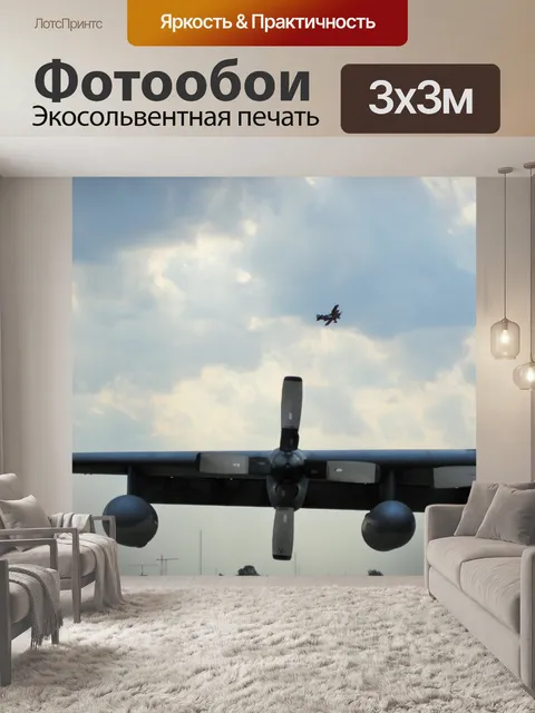 Фотообои крыло С-130 на авиашоу