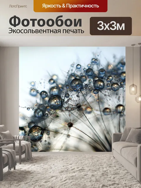 Фотообои Одуванчик Блум полевой природы