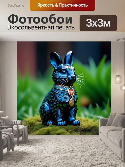 Фотообои зайчик как символ удачи