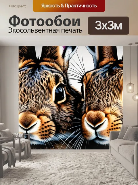 Фотообои с зайцами