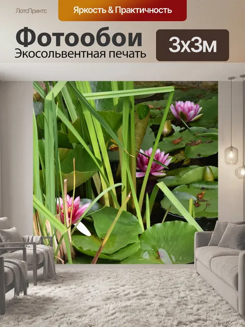 Фотообои Водяные лилии