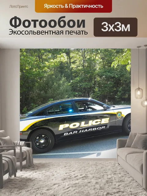 Фотообои Полицейская машина