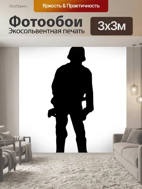 Фотообои Силуэт солдата