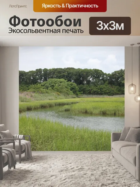 Фотообои Болото, периодически затопляемое морской