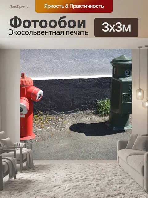 Фотообои Пожарные гидранты
