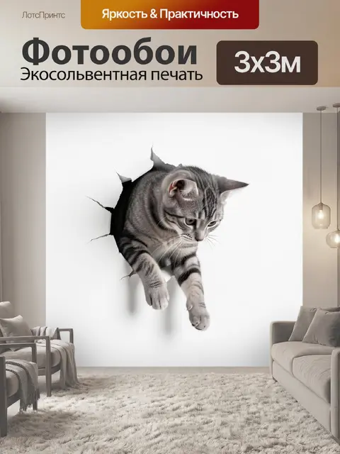 300 × 300 см · Экосольвентная печать