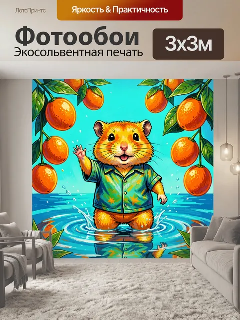 300 × 300 см · Экосольвентная печать