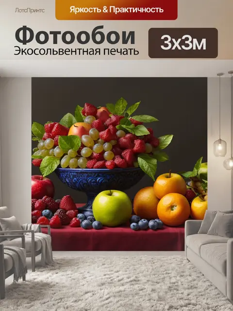 Фотообои красивый фото натюрморт с фруктами
