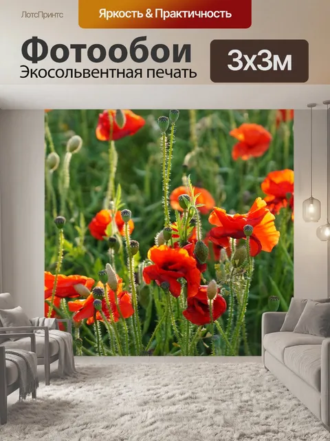 Фотообои Маки