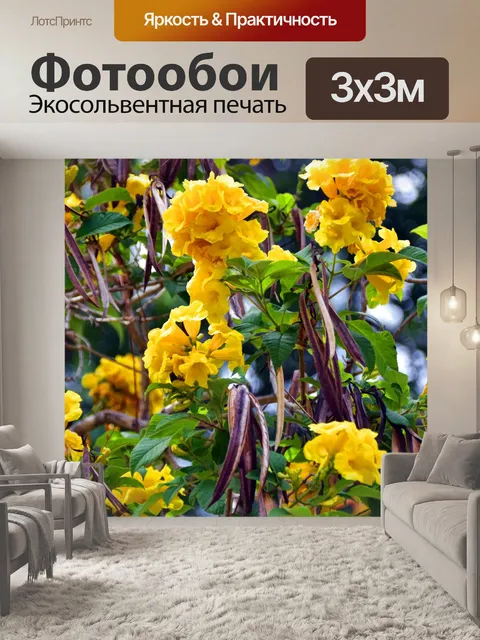 Фотообои Желтые цветы