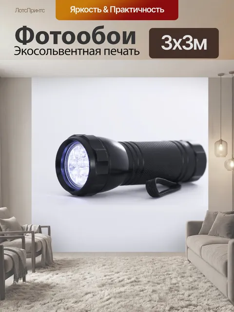 Фотообои Маленький черный фонарик